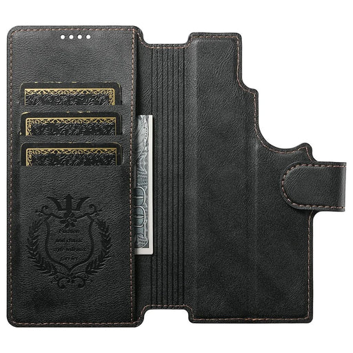 SUTENI Q-05 for Samsung Galaxy Z Fold8 Ultra Case 2 in 1 Magnetic Detachable Leather + PC Wallet Phone Cover - Black - 2