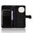 For Sharp Aquos R11 Wallet Case Dot Pattern Imprint PU Leather Phone Cover with Wrist Strap - Black - 2