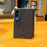 For Samsung Galaxy Z Fold8 Magnetic Case Dual Axis Hinge Fabric Textured Leather + PC + TPU Phone Cover - Black - 4