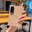 For Samsung Galaxy Z Fold8 Magnetic Case Dual Hinge Denim Texture Leather + PC + TPU Phone Cover - Khaki - 1