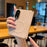 For Samsung Galaxy Z Fold8 Magnetic Case Dual Hinge Denim Texture Leather + PC + TPU Phone Cover - Khaki - 3