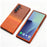 For Samsung Galaxy Z Fold7 5G Magnetic Case with Screen Protector Water Transfer Hard PC Hinge Protection Phone Cover - Orange - 1
