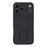 For iPhone 17 Pro Case Invisible Kickstand Rubberized Acrylic + TPU Shockproof Phone Cover - Black - 2