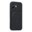 For iPhone 16 Case Invisible Kickstand Rubberized Acrylic + TPU Shockproof Phone Cover - Black - 1