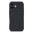 For iPhone 16 Case Invisible Kickstand Rubberized Acrylic + TPU Shockproof Phone Cover - Black - 2