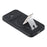 For iPhone 16 Case Invisible Kickstand Rubberized Acrylic + TPU Shockproof Phone Cover - Black - 4