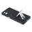 For Samsung Galaxy A06 4G Case Invisible Kickstand Rubberized Acrylic + TPU Shockproof Phone Cover - Black - 4