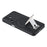 For Samsung Galaxy A16 4G / A16 5G Case Invisible Kickstand Rubberized Acrylic + TPU Shockproof Phone Cover - Black - 4