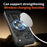 For iPhone 18 Pro / 17 Pro Magnetic Case Rotating Kickstand TPU + PC Phone Cover - Black - 3