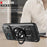 For iPhone 18 Pro / 17 Pro Magnetic Case Rotating Kickstand TPU + PC Phone Cover - Black - 4