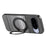 For Google Pixel 10 / Google Pixel 10 Pro Magnetic Case Rotation Kickstand PU Leather + TPU Phone Cover - Black - 4