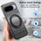 For Google Pixel 11 / Google Pixel 11 Pro Magnetic Case Rotation Kickstand PU Leather + TPU Phone Cover - Black - 7