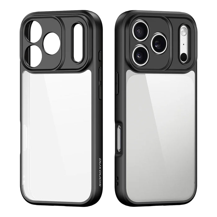 DUX DUCIS for iPhone 17 Pro Max / iPhone 18 Pro Max Aimo Series PC + TPU Clear Back Phone Cover (REACH Certification) - Black - 2