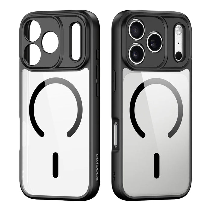 DUX DUCIS for iPhone 17 Pro / iPhone 18 Pro Aimo Series Magnetic Case PC + TPU Clear Back Phone Cover (REACH Certification) - Black - 2