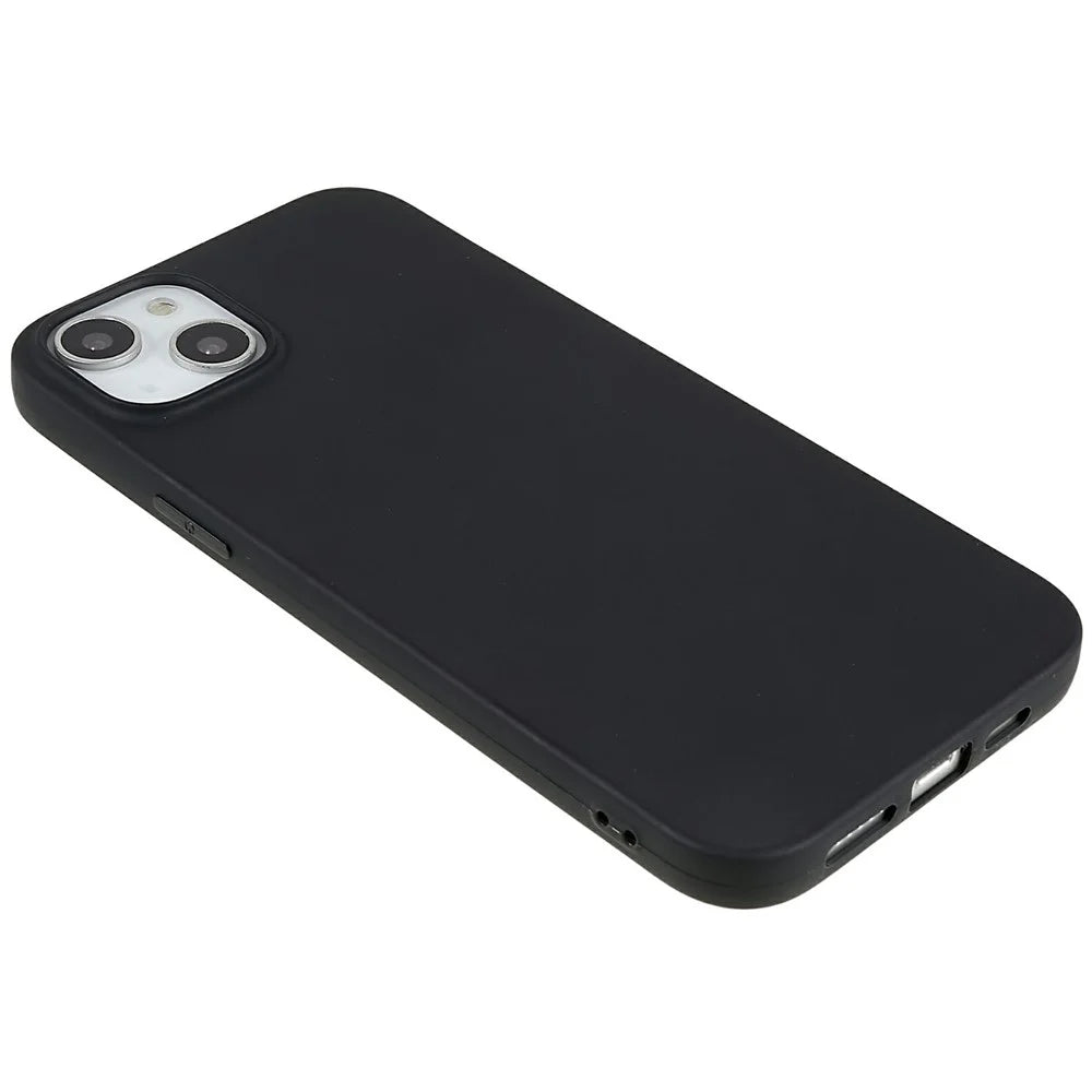 For iPhone 14 Plus Case Slim TPU Scratch Resistant Matte Phone Cover - Black - 4