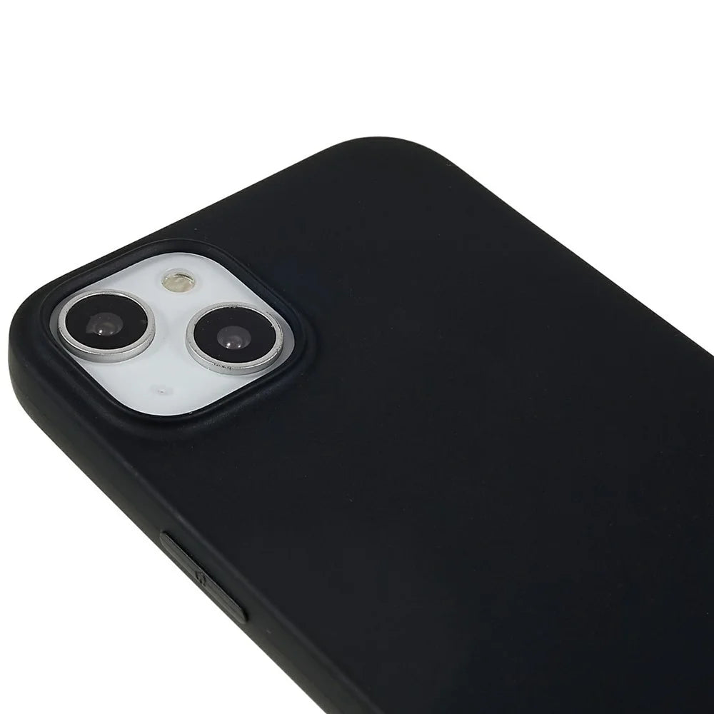 For iPhone 14 Plus Case Slim TPU Scratch Resistant Matte Phone Cover - Black - 6