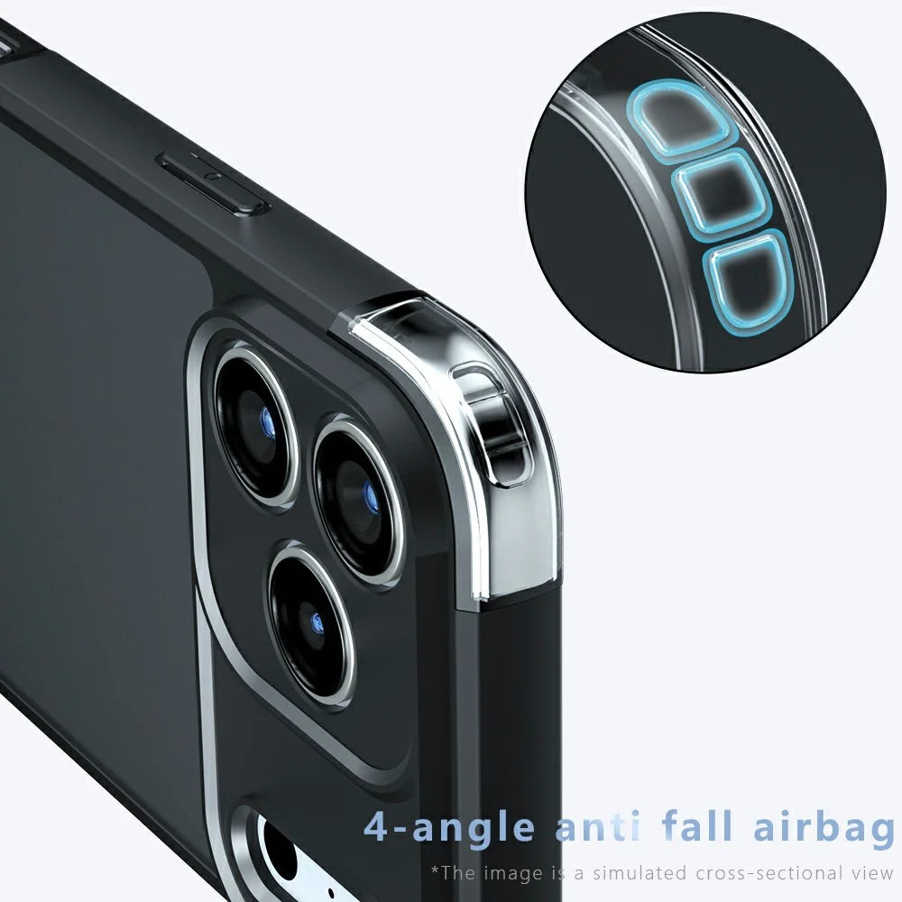For iPhone 18 Pro / 17 Pro Case TPU + PC Shockproof Phone Cover - Transparent - 3