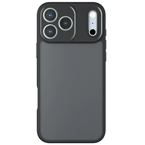 For iPhone 18 Pro / 17 Pro Case Skin-Touch TPU + PC Matte Phone Back Cover - Transparent Black - 1