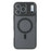 For iPhone 18 Pro / 17 Pro Magnetic Case TPU + PC Matte Skin Touch Phone Cover - Black - 1