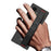 GKK For Samsung Galaxy Z Fold8 Ultra Case Wristband Foldable PC Phone Cover with Front Screen Protector - Black / Carbon Fiber Texture - 2