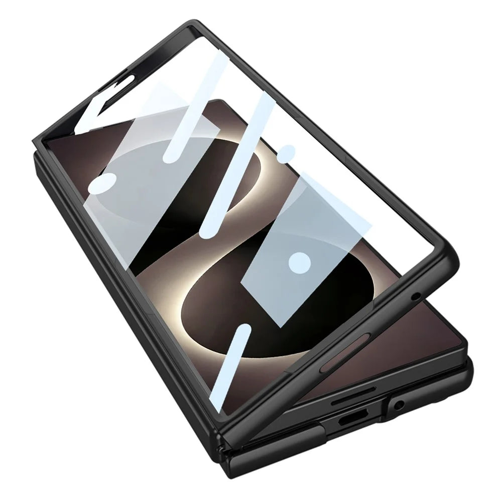 GKK For Samsung Galaxy Z Fold8 Ultra Case with Stylus PC + Tempered Glass Slim Phone Back Cover - Black - 2