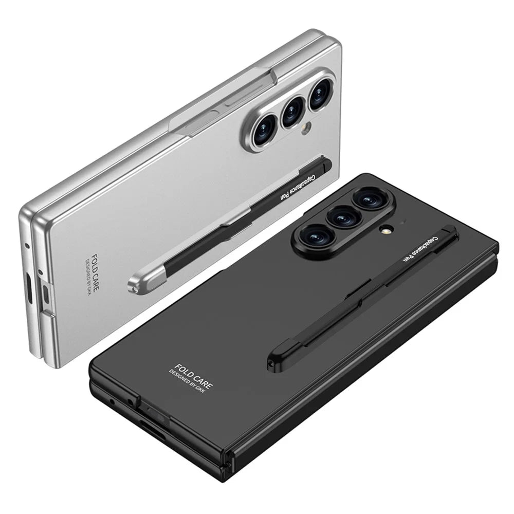 GKK For Samsung Galaxy Z Fold8 Ultra Case with Stylus PC + Tempered Glass Slim Phone Back Cover - Black - 7
