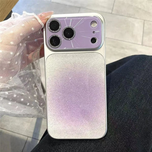 For iPhone 17 Pro Max Case Aurora Gradient PC + TPU Shockproof Phone Cover - Purple - 1