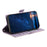 For iPhone 17 Case Tri-Color Stitching RFID Blocking Wallet Flip Leather Phone Cover with Wrist Strap - Light Purple - 2