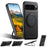 SUTENI G3 For Google Pixel 11 Pro XL Magnetic Case Waxy Texture Rotating Kickstand Leather Phone Back Cover - Black - 7