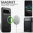 SUTENI H19 for Google Pixel 11 Magnetic Case Waxy Texture Card Slots Leather Back Phone Cover - Black - 3