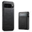 SUTENI H19 for Google Pixel 11 Magnetic Case Waxy Texture Card Slots Leather Back Phone Cover - Black - 4