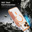 For iPhone 18 Pro Magnetic Case RFID Blocking Card Slots Leather Cover - Orange - 5