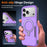 For iPhone 17 Pro Case Magnetic Rotatable Kickstand PC + TPU Phone Protective Cover - Purple+Black - 3