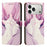 For iPhone 17 Pro Max Case Pattern Printed Wallet Flip Stand PU Leather Phone Cover with Wrist Strap - Sleeping Cat - 1