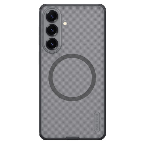 NILLKIN Super Frosted Shield Pro for Samsung Galaxy S26 FE Magnetic Case PC + TPU Phone Cover - Transparent Black - 1