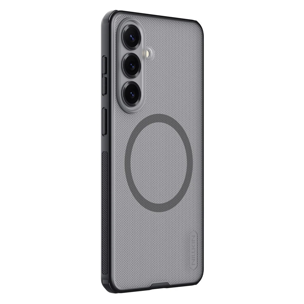 NILLKIN Super Frosted Shield Pro for Samsung Galaxy S26 FE Magnetic Case PC + TPU Phone Cover - Transparent Black - 3