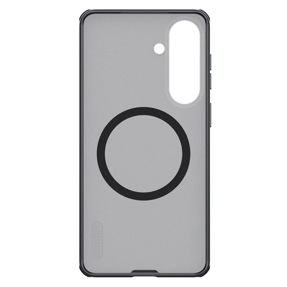 NILLKIN Super Frosted Shield Pro for Samsung Galaxy S26 FE Magnetic Case PC + TPU Phone Cover - Transparent Black - 6