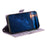 For iPhone 17 Pro / iPhone 18 Pro Case Color Stitching RFID Blocking Wallet Flip Leather Phone Cover with Wrist Strap - Light Purple - 2