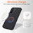 WANLONFENG for Samsung Galaxy A54 5G KJB Series Magnetic Case Tech Fabric Texture PC+TPU Shockproof Phone Cover - Black - 5