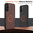 WANLONFENG for Samsung Galaxy A56 5G KJB Series Magnetic Case Tech Fabric Texture PC+TPU Shockproof Phone Cover - Black - 2