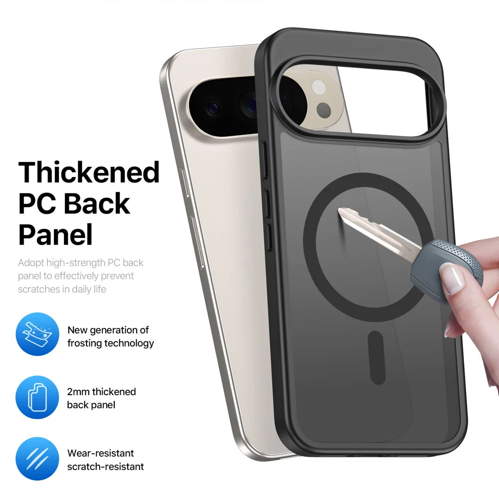 DUX DUCIS for Google Pixel 11 Pro / Google Pixel 10 Pro / Google Pixel 10 / Google Pixel 9 / Google Pixel 9 Pro / Google Pixel 11 Magnetic Case  Yind Series PC+TPU Phone Cover - Black - 7
