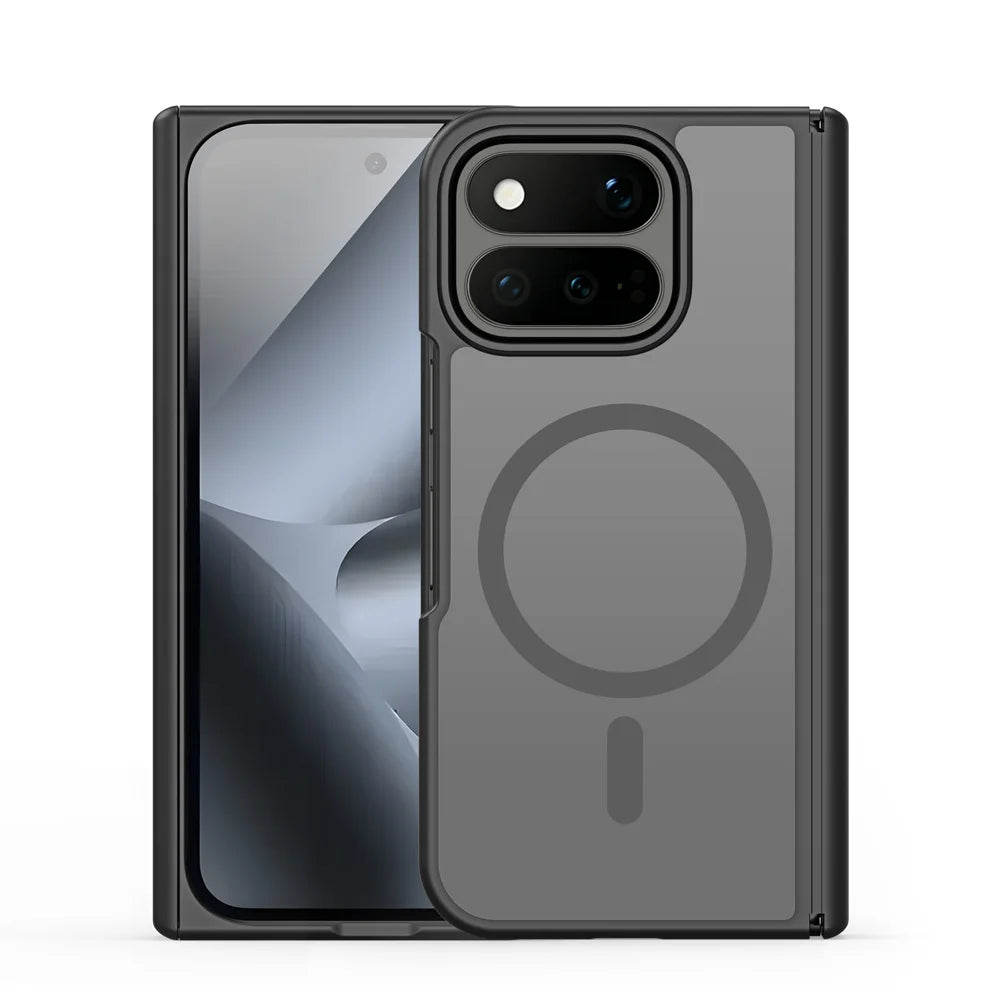 DUX DUCIS for Google Pixel 11 Pro Fold Magnetic Case  Yind Series PC+TPU Phone Cover - Black - 1