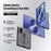 DUX DUCIS for Samsung Galaxy Z Fold8 Kind Series Magnetic Case Kickstand TPU+PC Matte Phone Cover - Black - 4