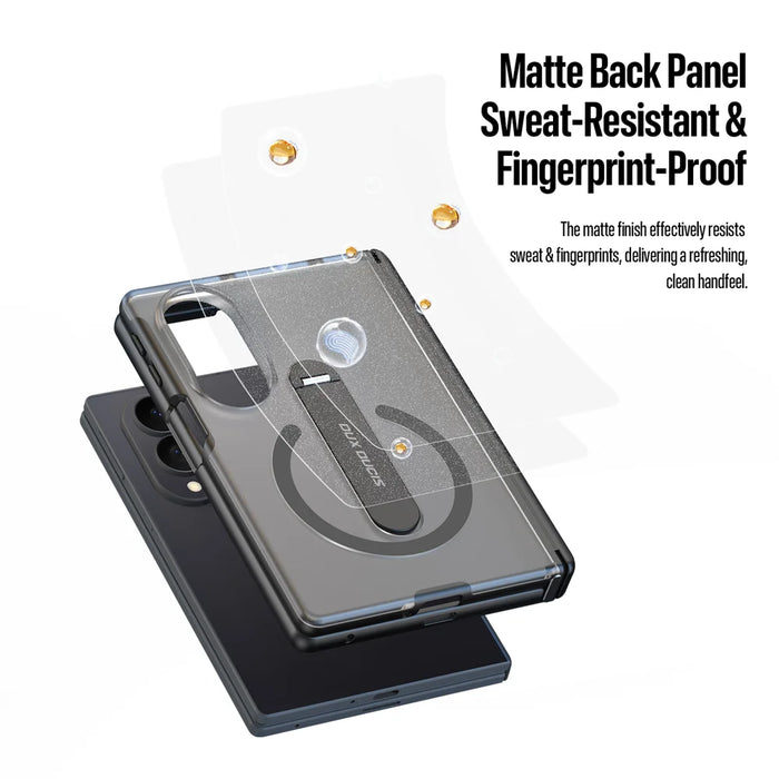 DUX DUCIS for Samsung Galaxy Z Fold8 Kind Series Magnetic Case Kickstand TPU+PC Matte Phone Cover - Black - 6