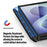 DUX DUCIS for Samsung Galaxy Z Fold8 Kind Series Magnetic Case Kickstand TPU+PC Matte Phone Cover - Black - 7