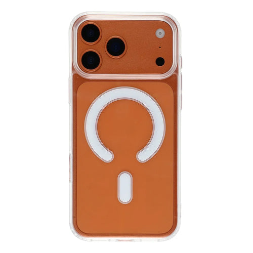 For iPhone 18 Pro Max / 17 Pro Max Magnetic Case Shockproof PC+TPU Clear Phone Cover - 1