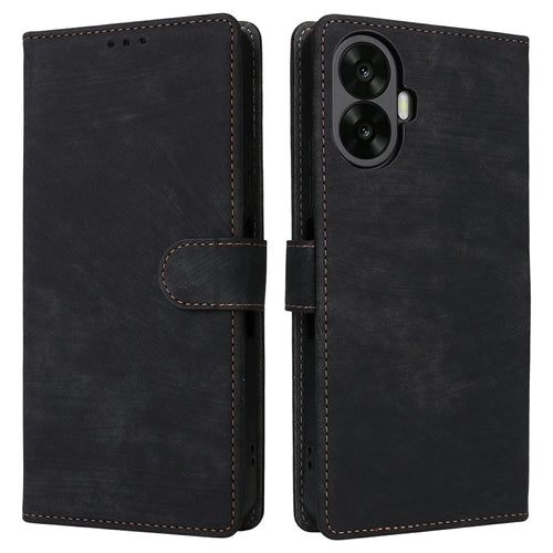 Wallet Case for TCL K70 Nxtpaper 5G RFID Blocking PU Leather Phone Cover Stand with Strap - Black - 1