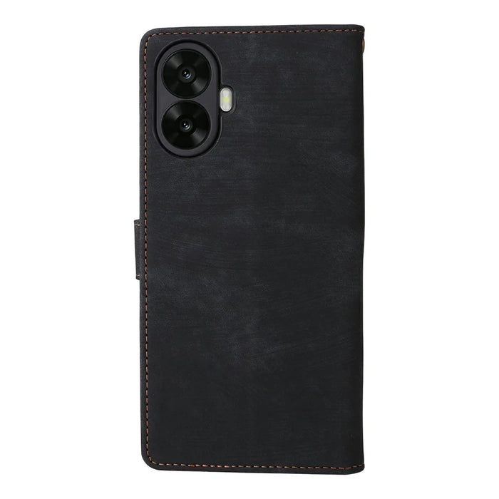 Wallet Case for TCL K70 Nxtpaper 5G RFID Blocking PU Leather Phone Cover Stand with Strap - Black - 7