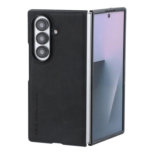 X-LEVEL Bojue-3 Series For Samsung Galaxy Z Fold8 Ultra Case Leather Coated PC + TPU Phone Back Cover - Black - 2