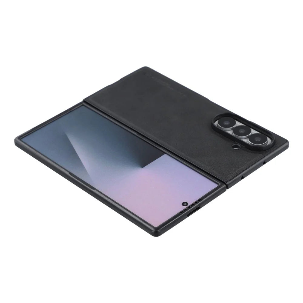 X-LEVEL Bojue-3 Series For Samsung Galaxy Z Fold8 Ultra Case Leather Coated PC + TPU Phone Back Cover - Black - 5